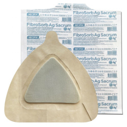 Повязка NEOFIX FibroSorb Ag Sacrum, 23х23 см, с полиурет. абсорб.подуш. с ион.сереб. для крестца