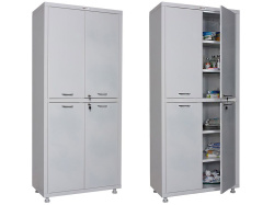 Шкаф МД 2 1780/SS HILFE 2-х створ, мет., 1750/1850x800x400